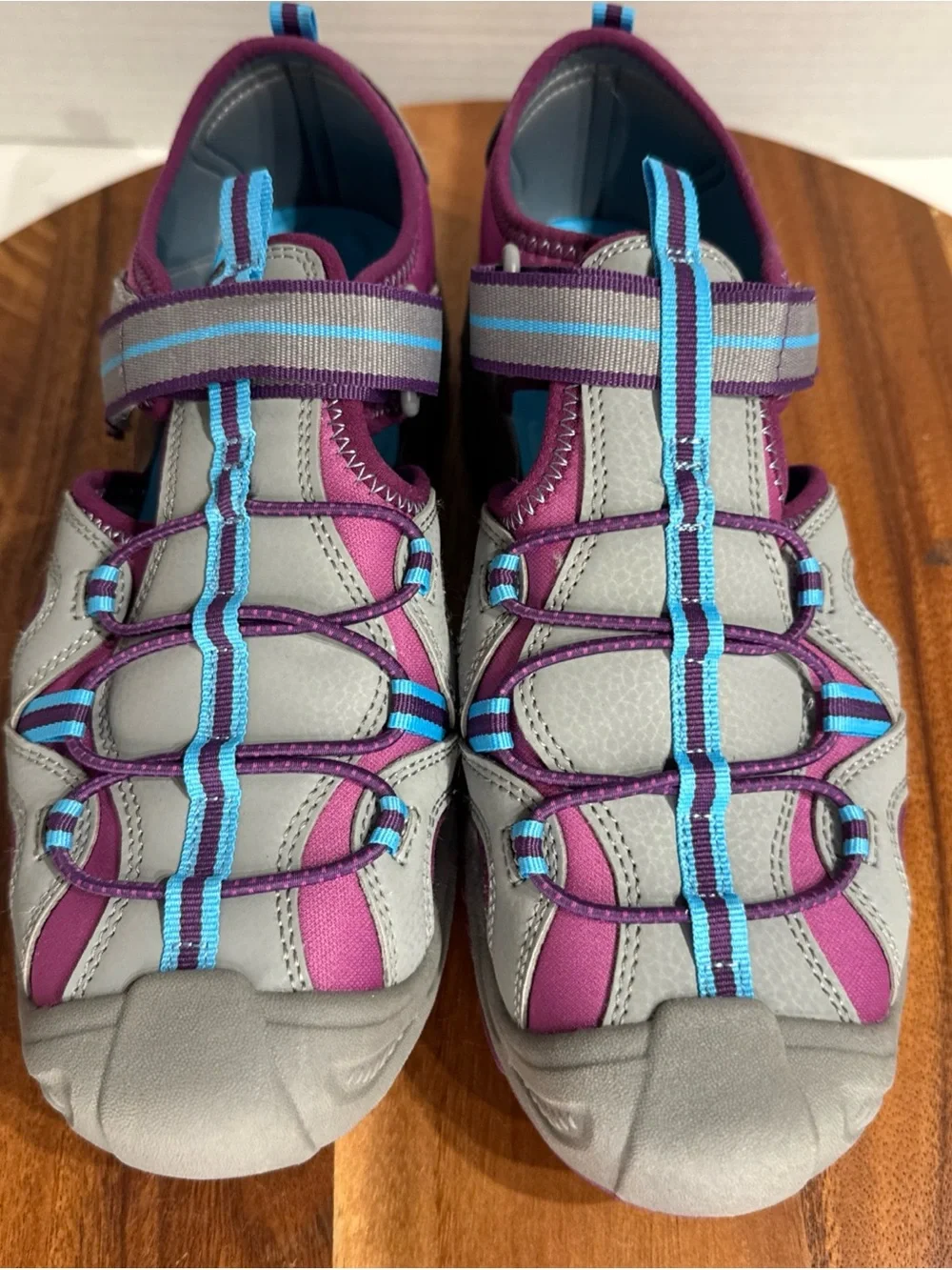 Merrell Sandals Shoes Big Kids Size 7 M Gray Purple Closed Toe Hiking Water